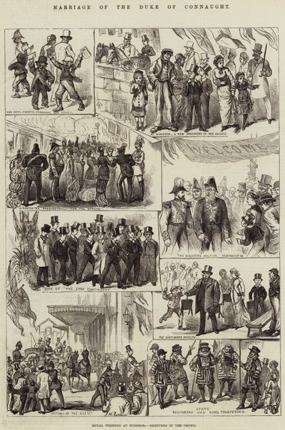 Matrimonio del Duque de Connaught de Harry Furniss